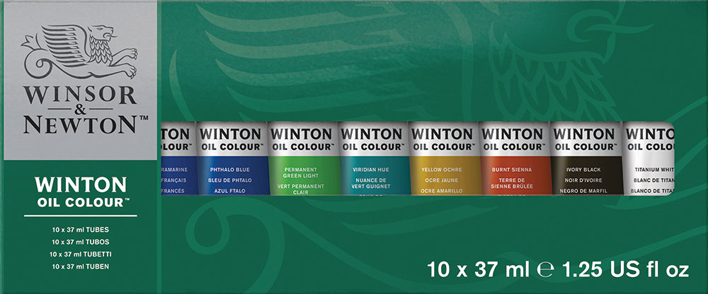 WINTON -Set de óleos para principiante con 10 tubos de 37ml c/u