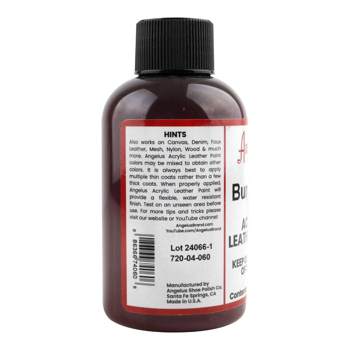 Pintura Para Cuero 118Ml Burgundy Angelus