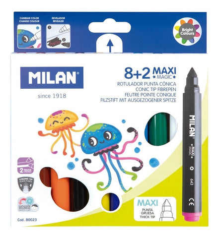 Set Con 8 Marcadores Maxi Magic Milán