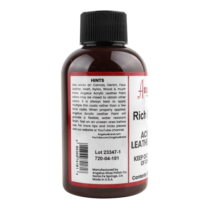 Pintura Para Cuero 118Ml Rich Brown Angelus