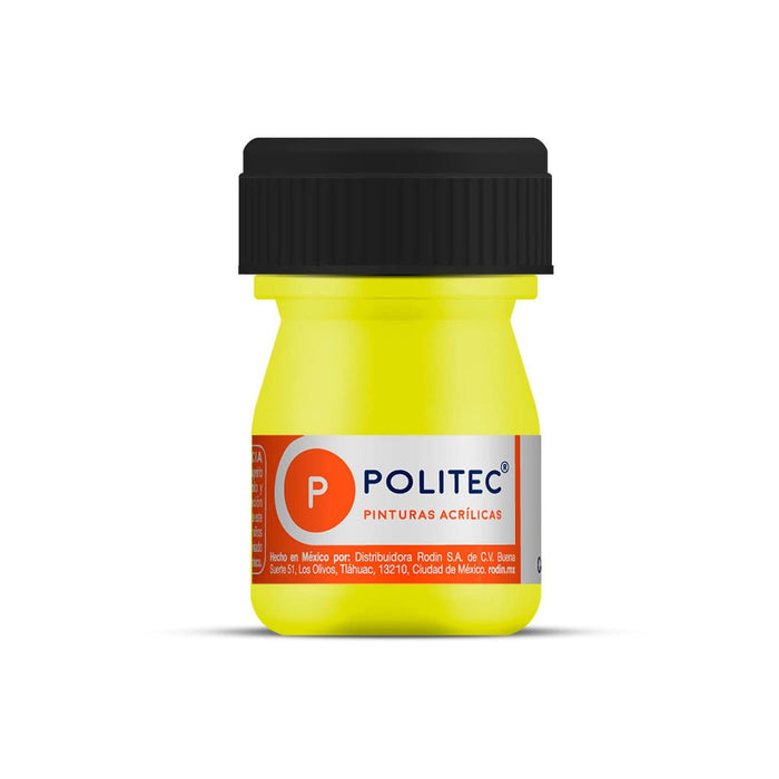 Pintura Acrílica Fluorescente L-800 20 Ml Politec