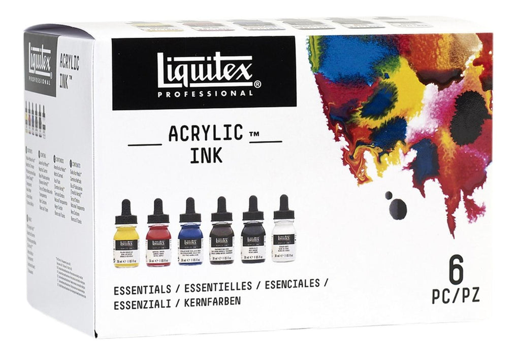 Set De 6 Colores De Tinta Acrílica Esencial Liquitex 30 Ml