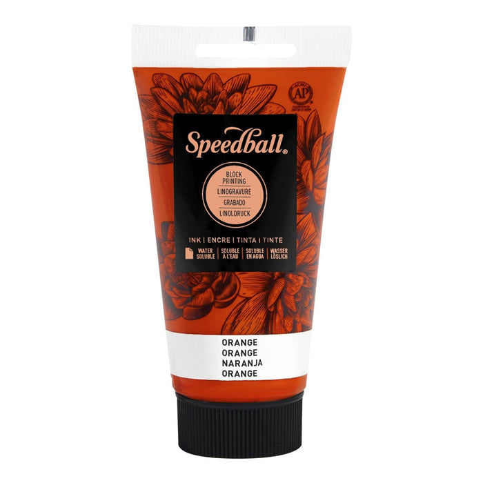 Speedball - Tinta Para Serigrafia Soluble En Agua Naranja 75Ml