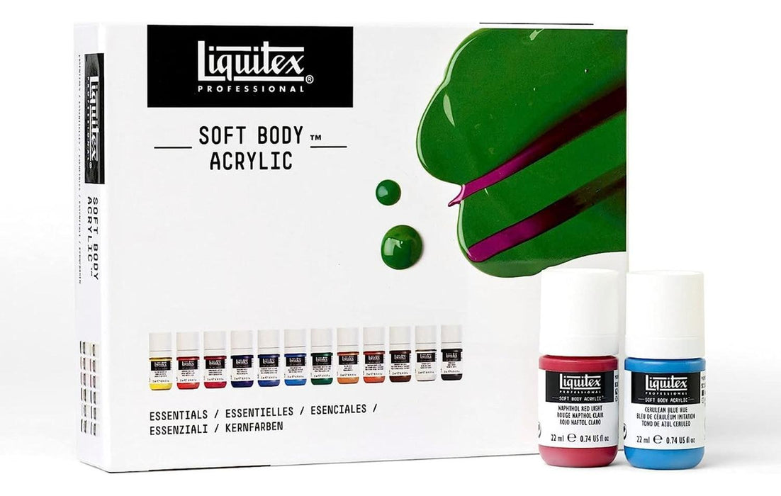 Pintura Acrílica Soft Body Liquitex Set 12 Colores 22 Ml