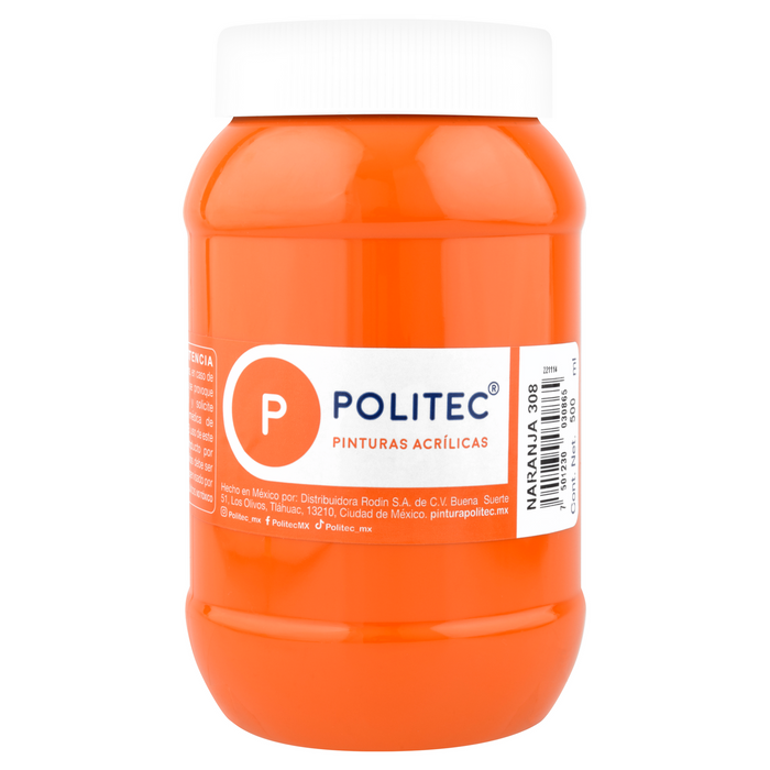 Politec - Pintura Acrílica Lí­nea-300 (500ml)