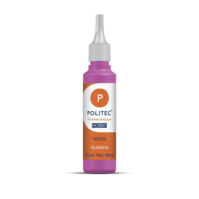 Pintura Textil Acrílica Clásica Linea Hobby 30 Ml Politec