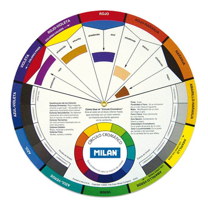 Milan-Bolsa Con Círculo Cromático Pedagógico Ø 23,5 Cm
