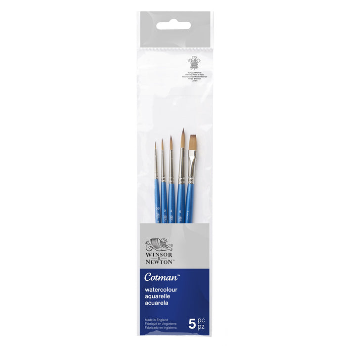 Cotman - Set Con 5 Pinceles Cortos  V.1