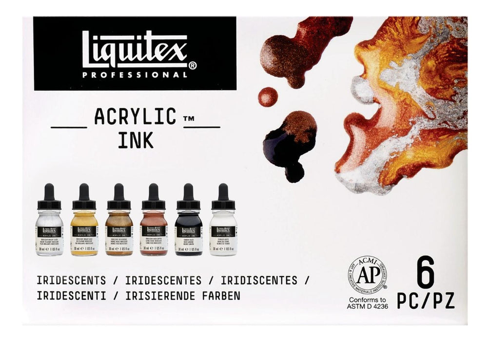 Tinta Acrílica Liquitex Profesional 6 Colores Metálicos 30Ml