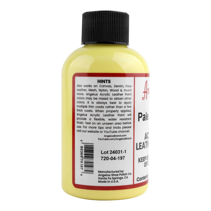 Pintura Para Cuero 118Ml Pale Yellow Angelus