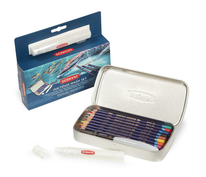 Derwent - Caja metálica con 8 lápices inktense # 2302584 colección de regalo