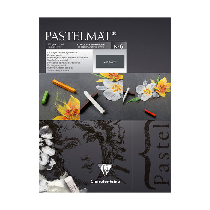 Block papel negro N6 Pastelmat 360g Clairefontaine