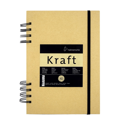 Cuaderno con espiral hoja kraft