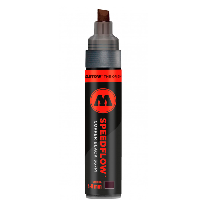 MOLOTOW MARCADOR PERMANENTE NEGRO SPEEDFLOW 367PI 4-8MM