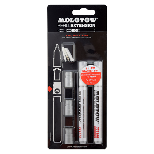 MOLOTOW BLISTER SURTIDO REFILL EXTENSIÓN 111EM No. 501