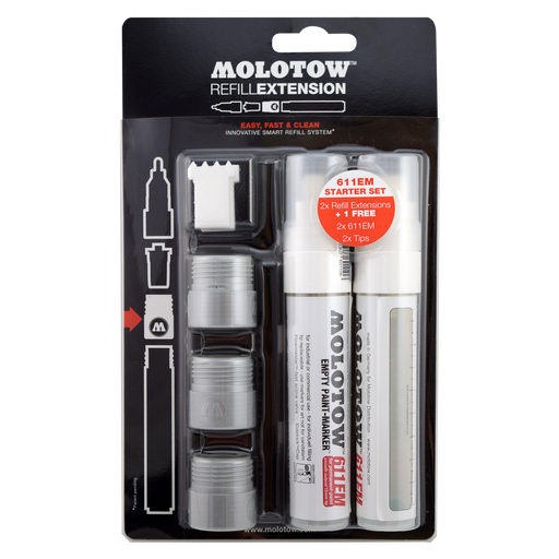 MOLOTOW BLISTER SURTIDO REFILL REFILL EXTENSIÓN 611EM No. 507