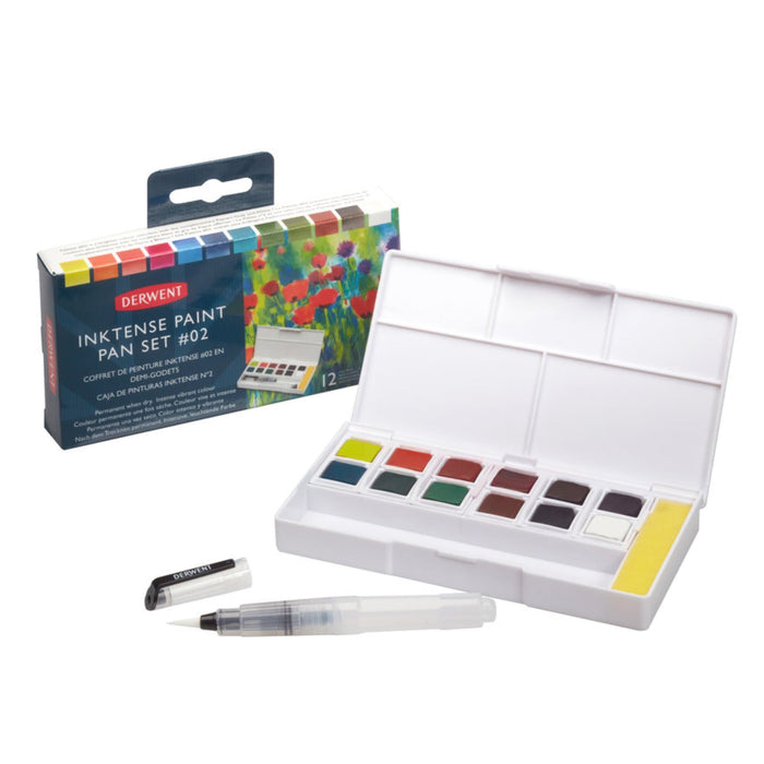 Derwent - Estuche de bolsillo con 12 pastillas inktense v2 #2305789