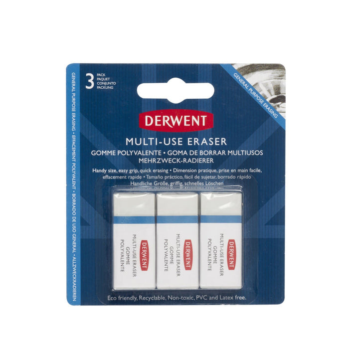 Derwent Set con 3 gomas de borrar pequeñas