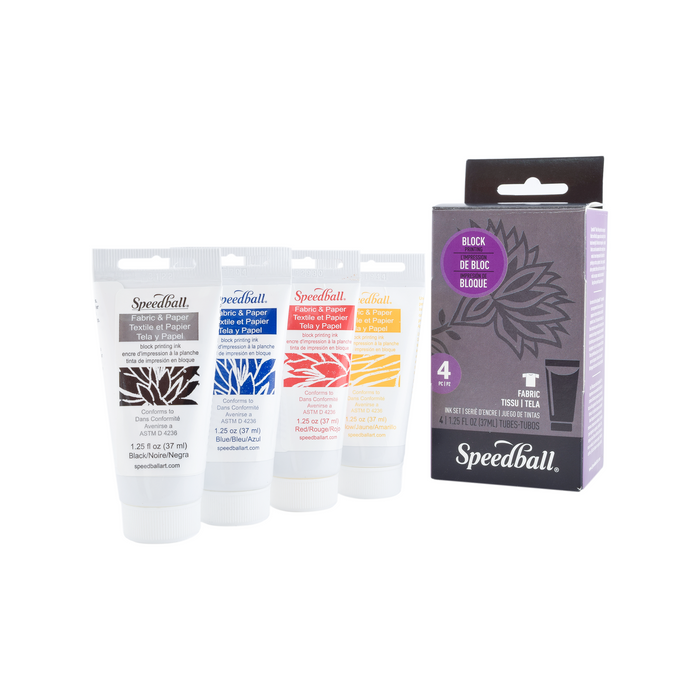 Speedball - Kit Con 4 Pz De Tinta Para Xilografia 37Ml #003485