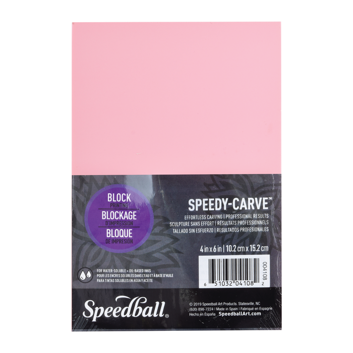 Speedball- Bloque Rosa Para Grabado Y Tallado