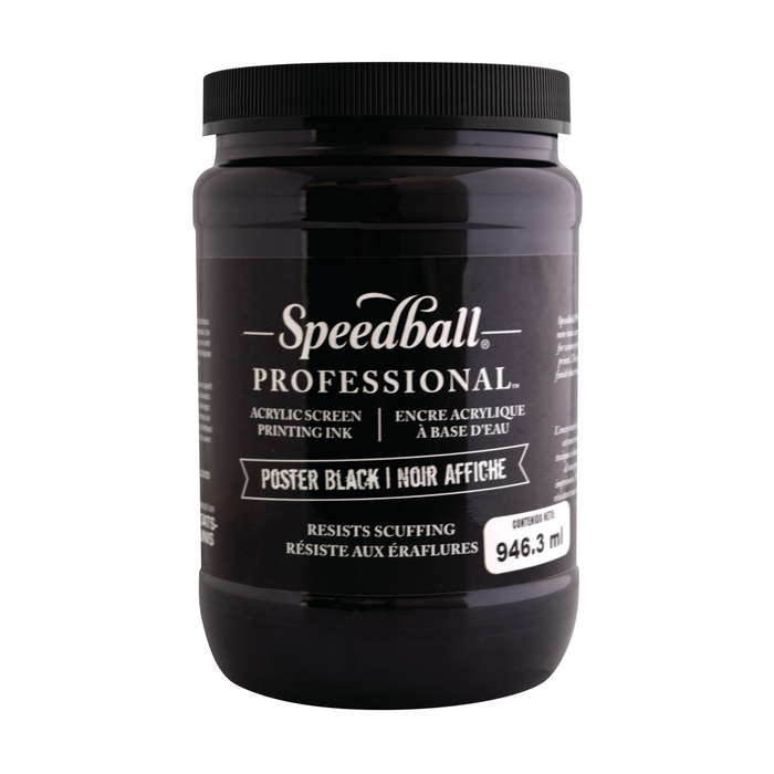 Speedball - Tinta Impresión Profesional Poster Black 946.3 Ml