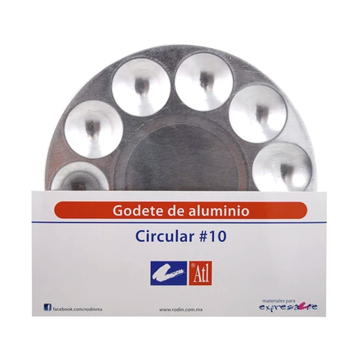 ATL - Godete circular de aluminio con 10 cavidades