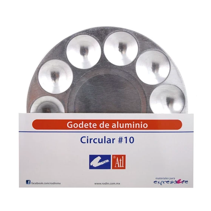 ATL - Godete circular de aluminio con 10 cavidades