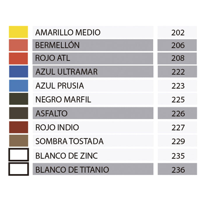 Atl - paleta de colores Óleo profesional