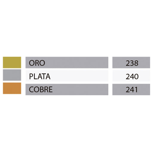 Atl - Paleta de colores Óleo metálico 40 ml