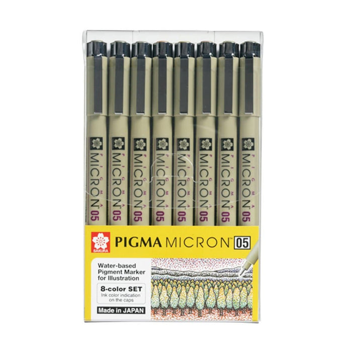 8 estilógrafos de colores Pigma Micron  05 Sakura