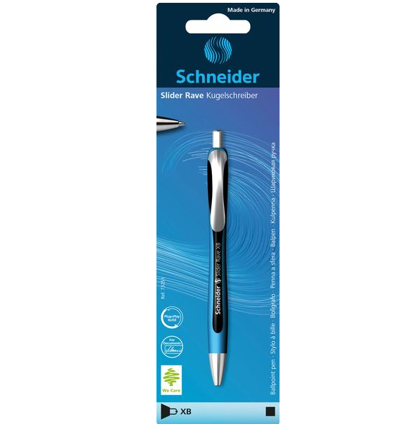 Schneider - Bolígrafo Slider Rave Xb Negro